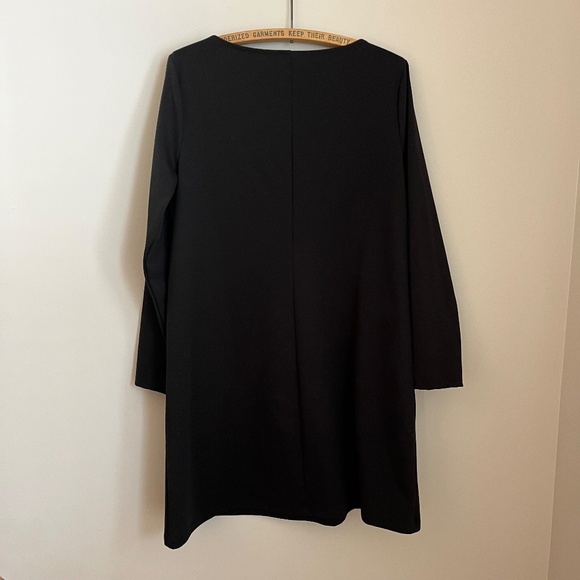 GAP Black Midi Dress with Zippered Pockets - Picture 3 of 4